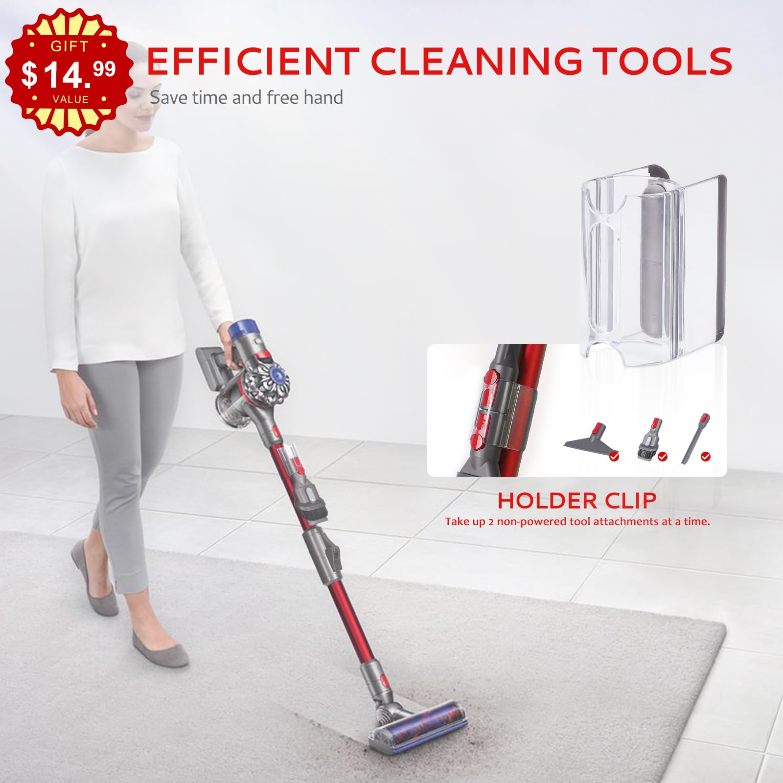 Amazon.co.jp: 折りたたみ延長ロングパイプ交換用ダイソン SV10 SV11